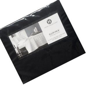 new BLACK Hotel Collection 680 TC 100% Cotton CAL KING EXTRA DEEP Fitted Sheet
